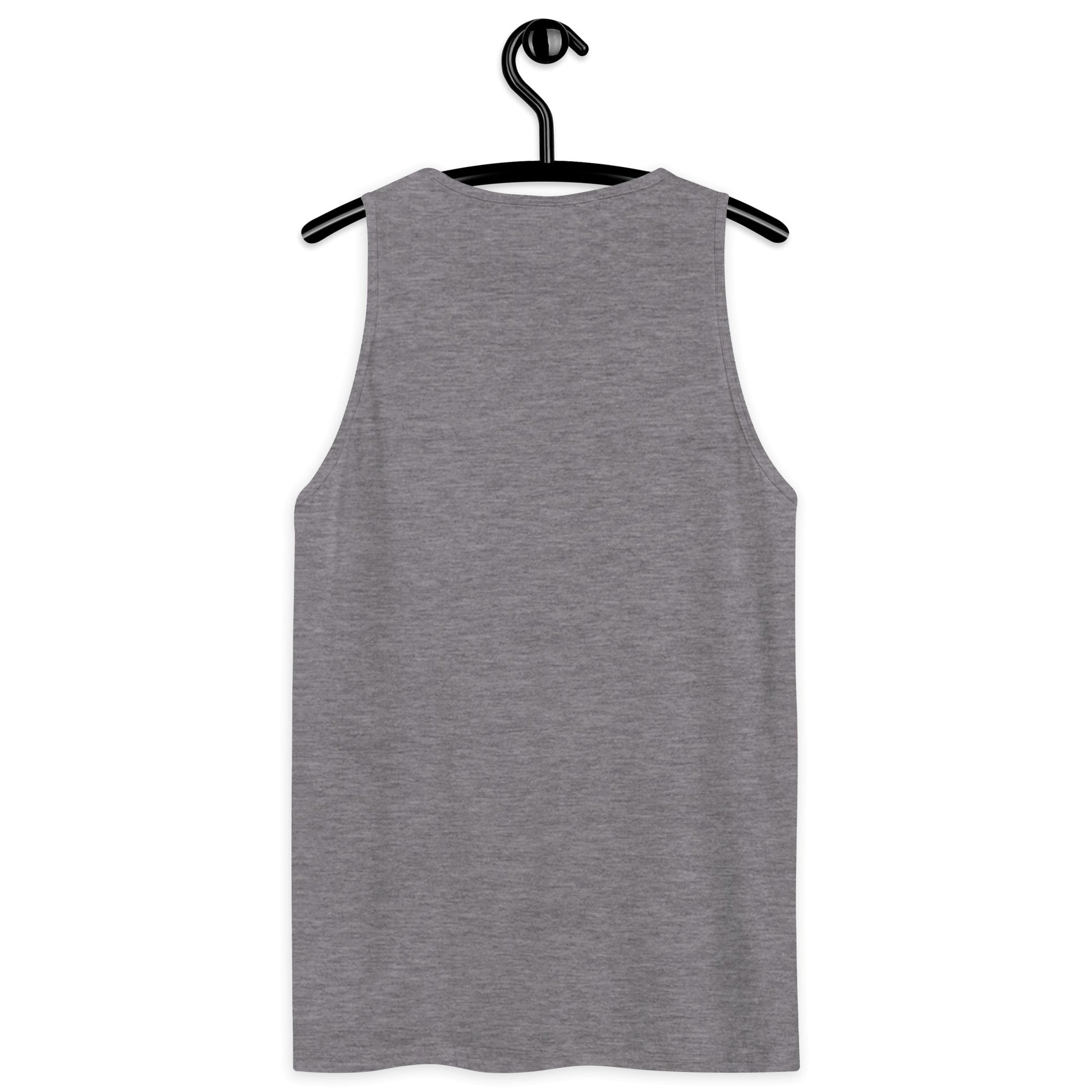 Black Signature Embroidery Premium Men's Tank Top - Bearclothing