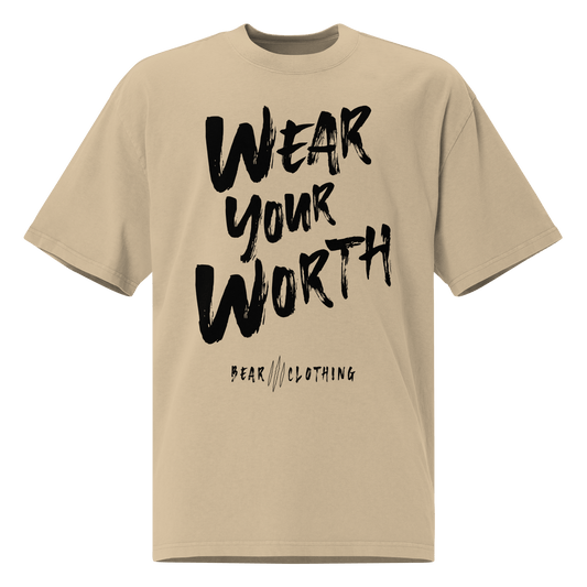 Wear Your Worth Black Print Oversized Pump Cover faded t-shirt - Bearclothing