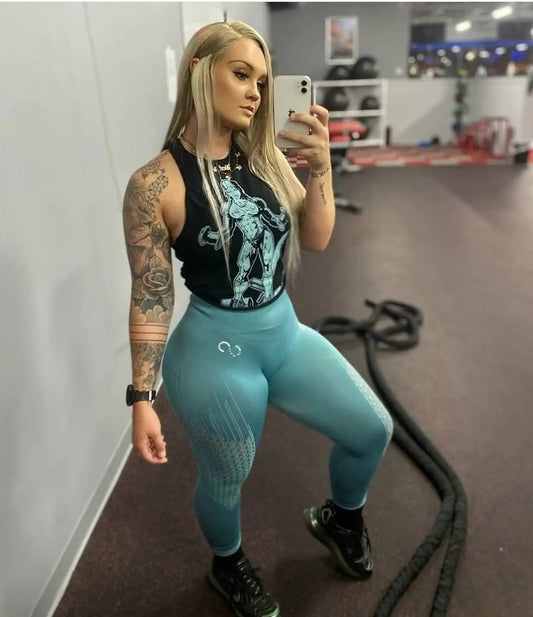 Strong women aqua Print Premium t-shirt - Bearclothing