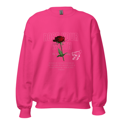 Fall Rose Your Worth Unisex Crewneck Sweatshirt Hoodie - Bearclothing