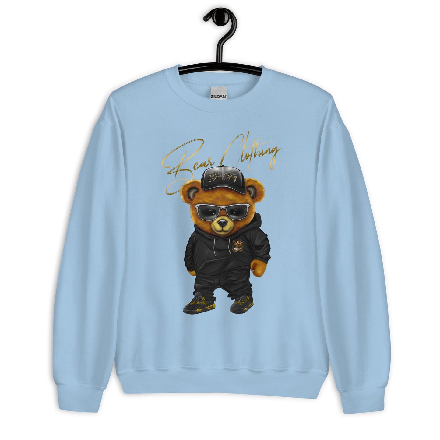 Wrapped In His Worth Honey Bear Sweatshirt - Bearclothing