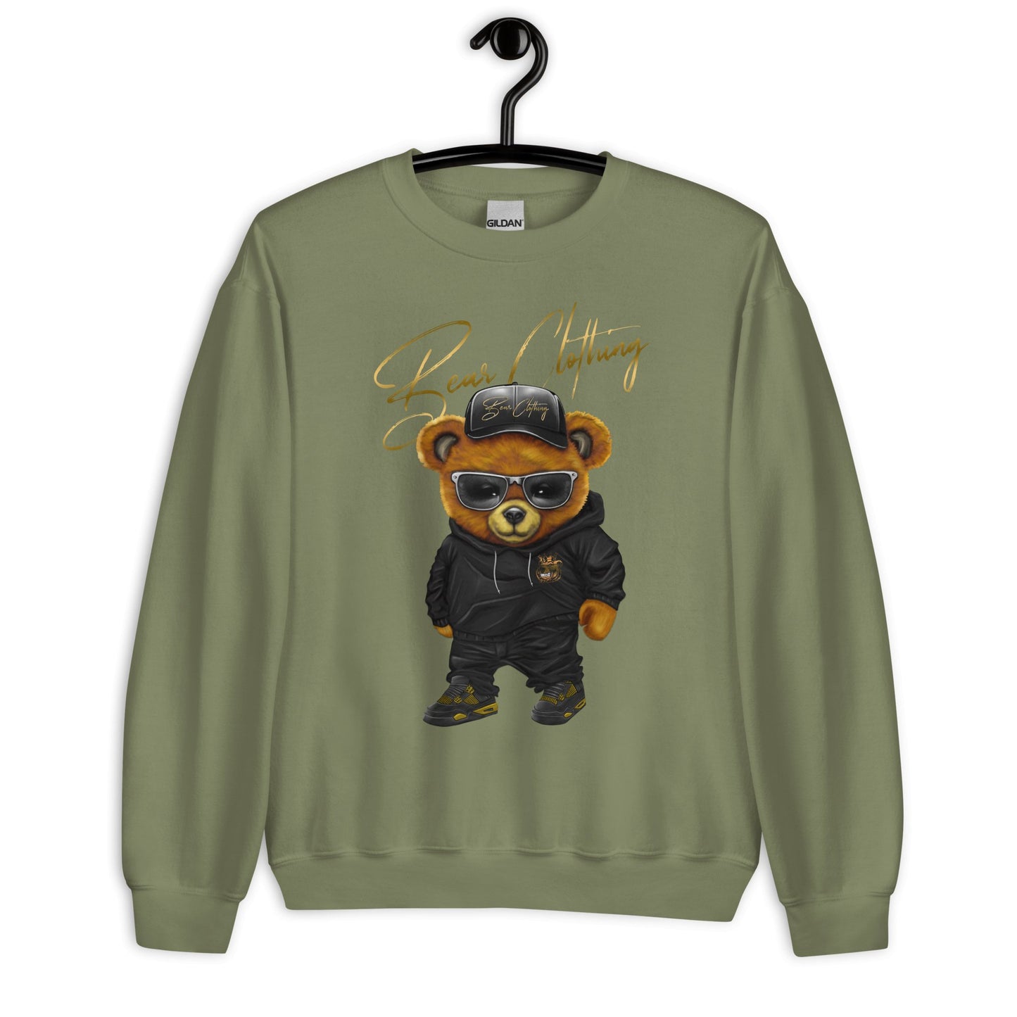 Wrapped In His Worth Honey Bear Sweatshirt - Bearclothing