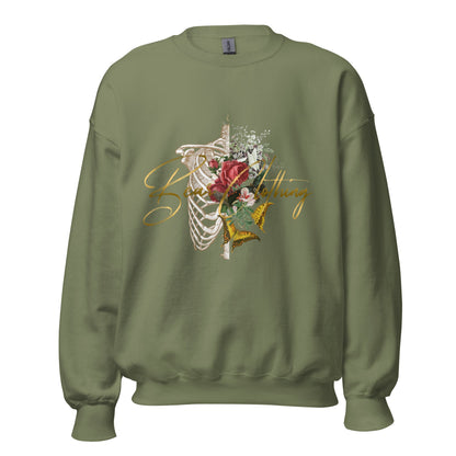 What Lies Beneath Ribs Premium Gildan Sweatshirt - Bearclothing