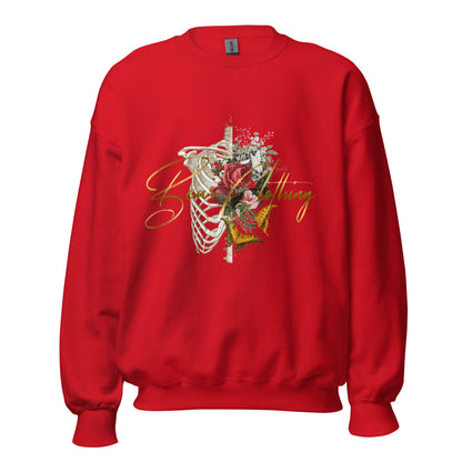 What Lies Beneath Ribs Premium Gildan Sweatshirt - Bearclothing