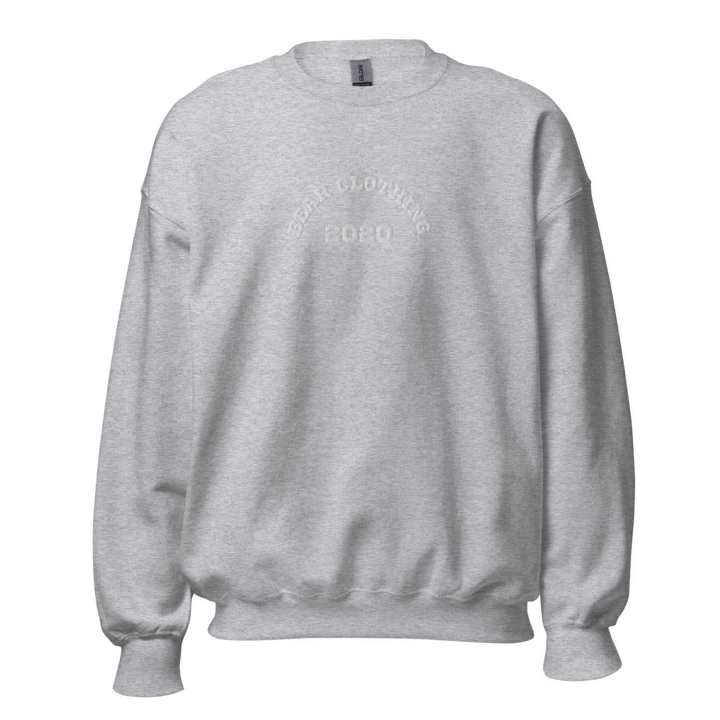 Fall White Established Embroidery Sweatshirt