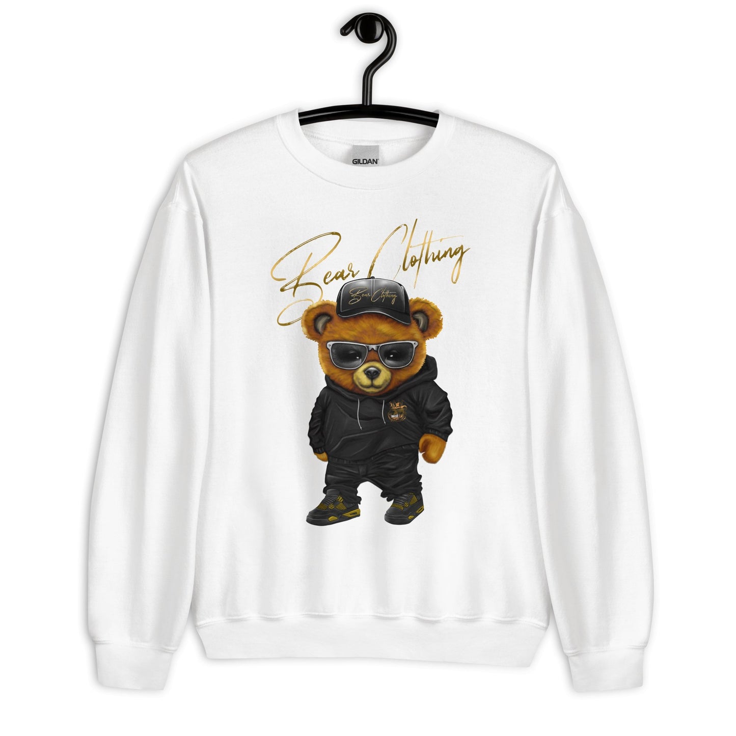 Wrapped In His Worth Honey Bear Sweatshirt - Bearclothing