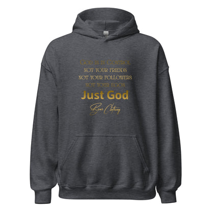 Just God! Collection Gold Print Hoodie - Bearclothing