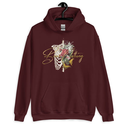 What Lies Beneath Ribs Premium Gildan Hoodie - Bearclothing