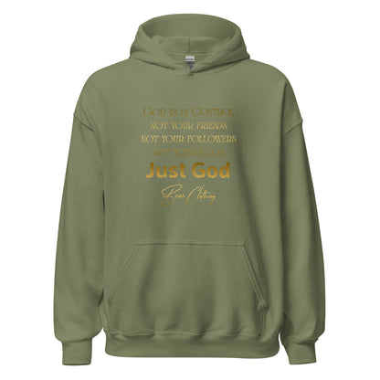 Just God! Collection Gold Print Hoodie - Bearclothing