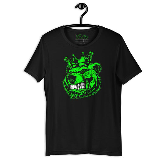 Lime Green Bear Print Short-sleeve t-shirt' - Bearclothing