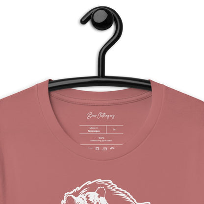 White Print Bear Strong Tee Click To See Multiple Colors Available' - Bearclothing