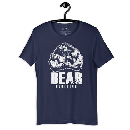 White Print Bear Strong Tee Click To See Multiple Colors Available' - Bearclothing