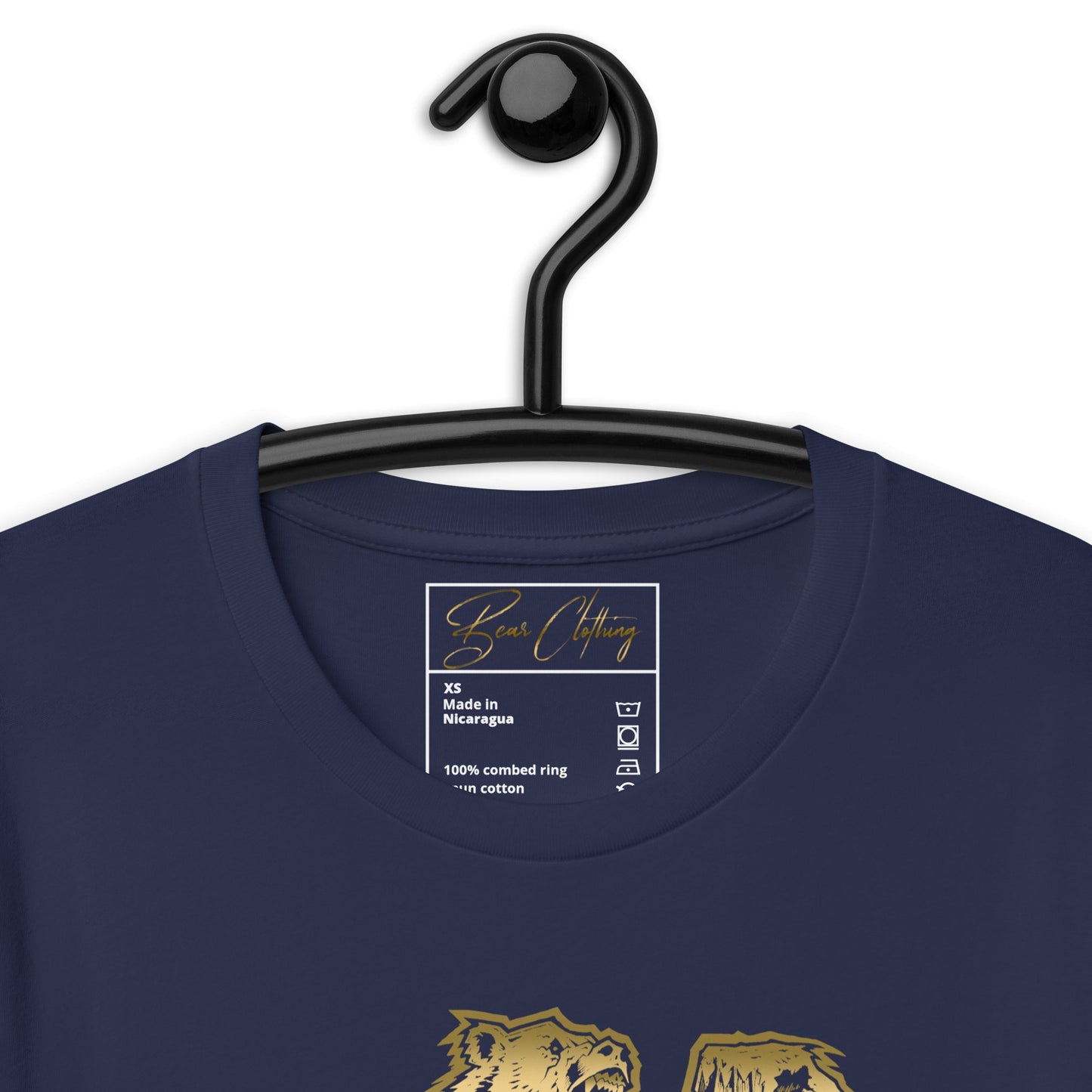 Gold Print Bear Strong Men's T-Shirt