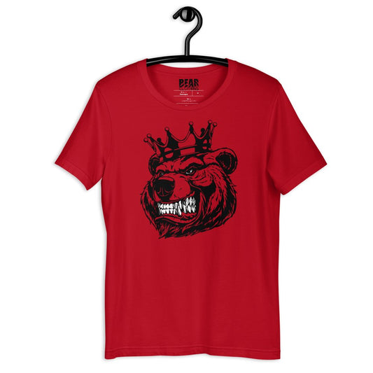 Red Bear Print Short-sleeve t-shirt' - Bearclothing