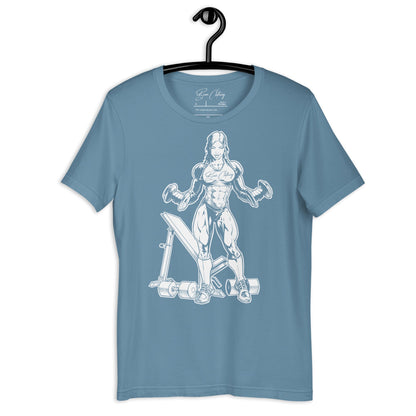 White Strong Women Print Premium Tee - Bearclothing