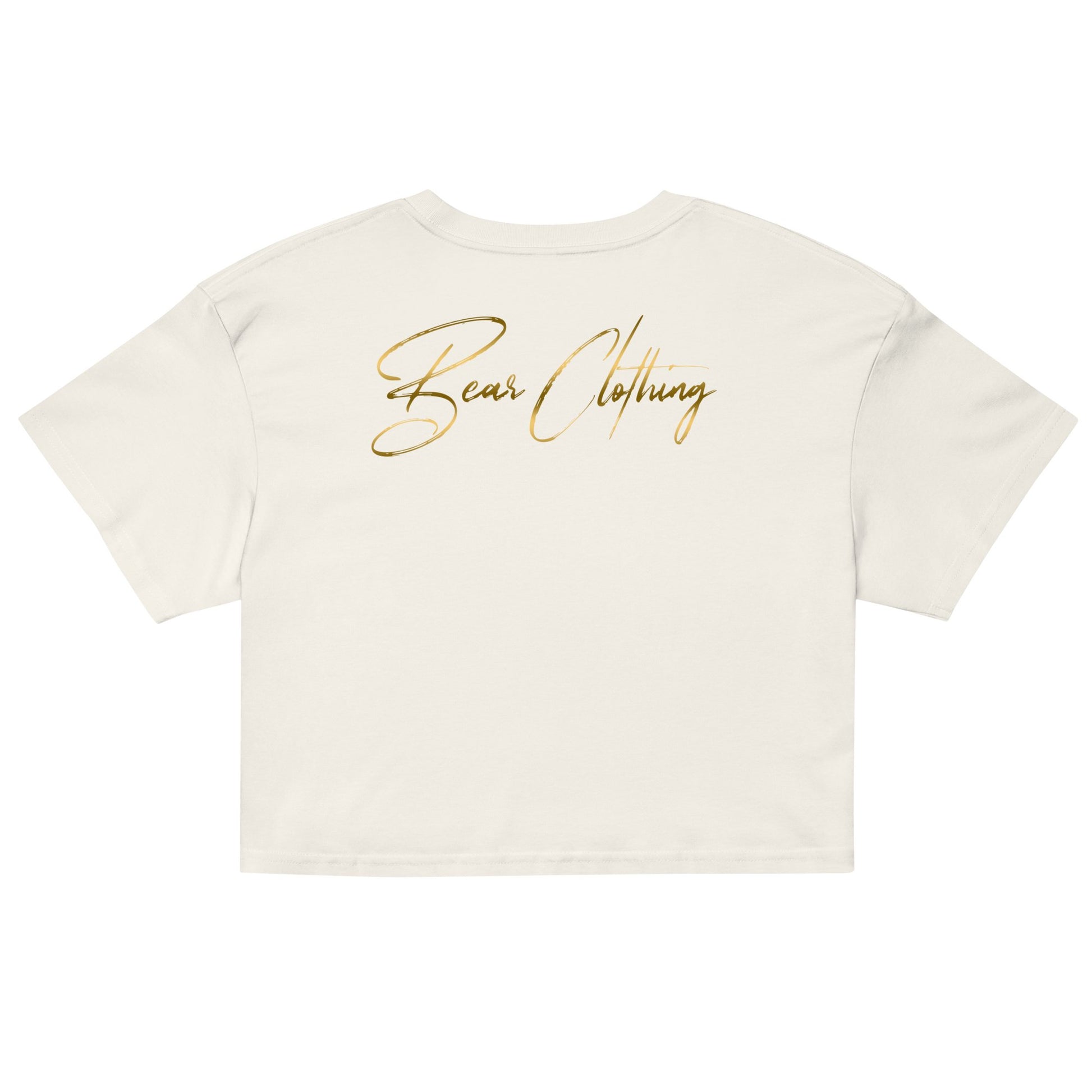 Wrapped In His Worth Honey Bear Crop Top - Bearclothing