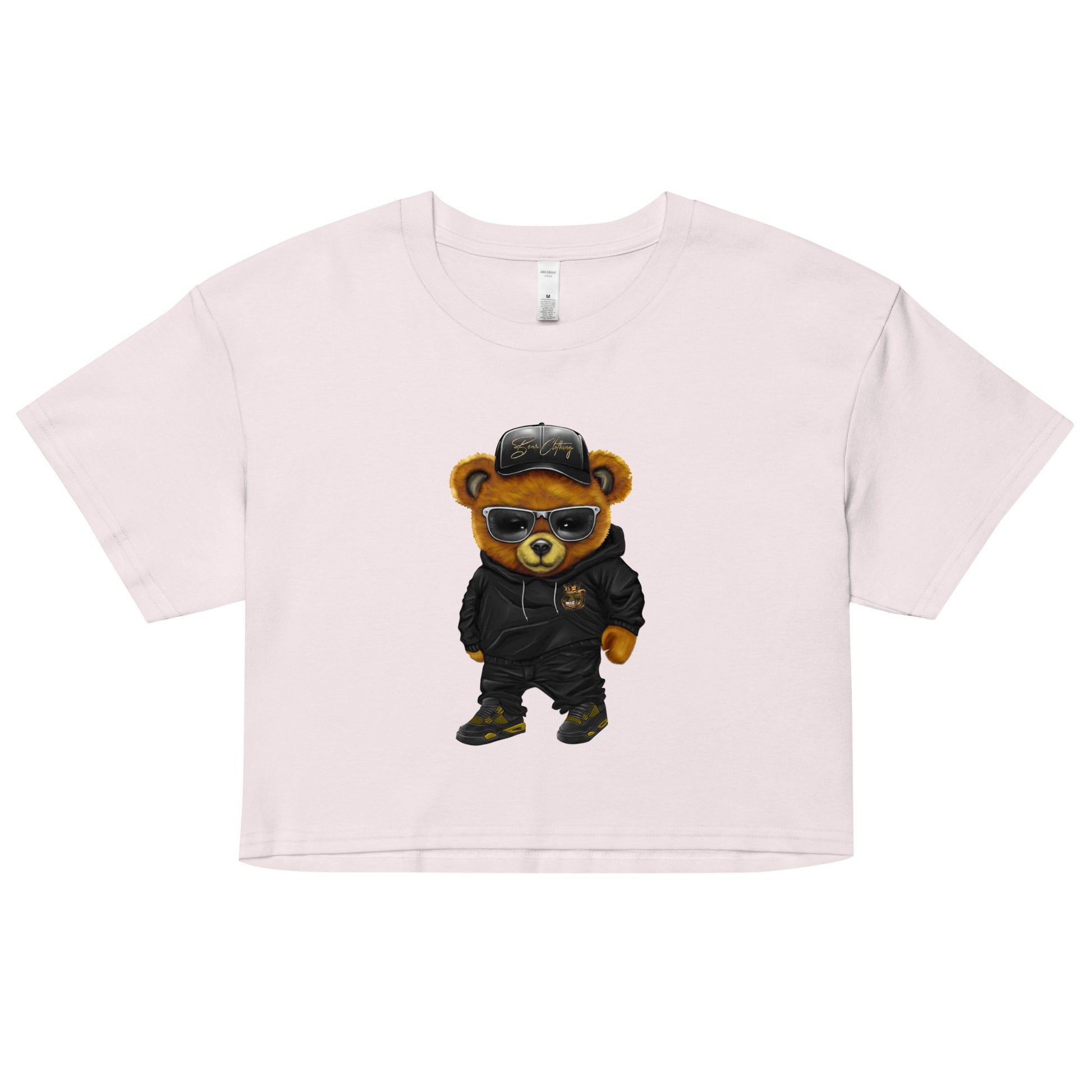 Wrapped In His Worth Honey Bear Crop Top - Bearclothing