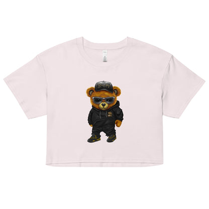 Wrapped In His Worth Honey Bear Crop Top - Bearclothing