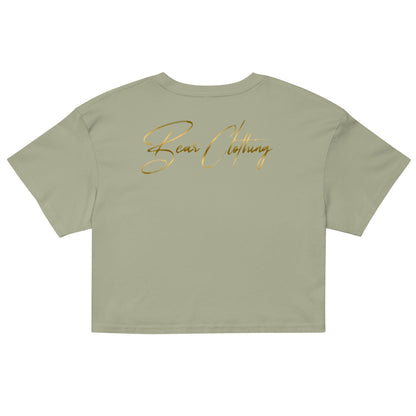 Wrapped In His Worth Honey Bear Crop Top - Bearclothing