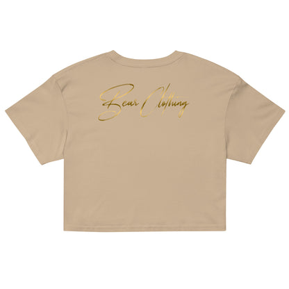 Wrapped In His Worth Honey Bear Crop Top - Bearclothing