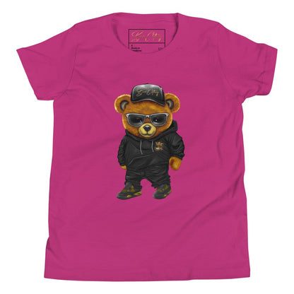 Wrapped In His Worth Honey Bear Youth Tee - Bearclothing